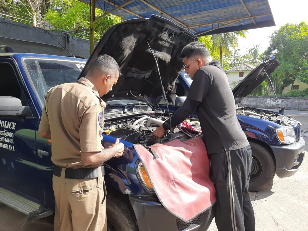 Ideal Motors Conducts Special Free Vehicle Service Campaign for Matara Police Vehicles.